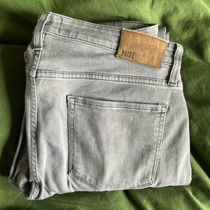 PAIGE Charcoal Gray Denim Jeans